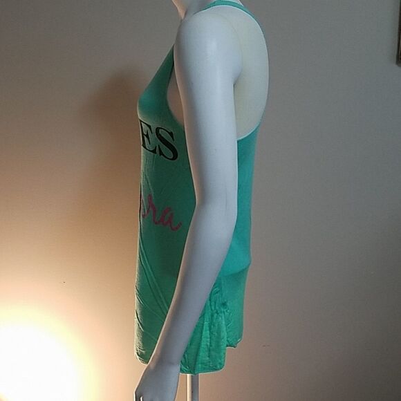 Acting Pro Green "Muscles & Mascara" Tank Top (S) - Picture 3 of 5